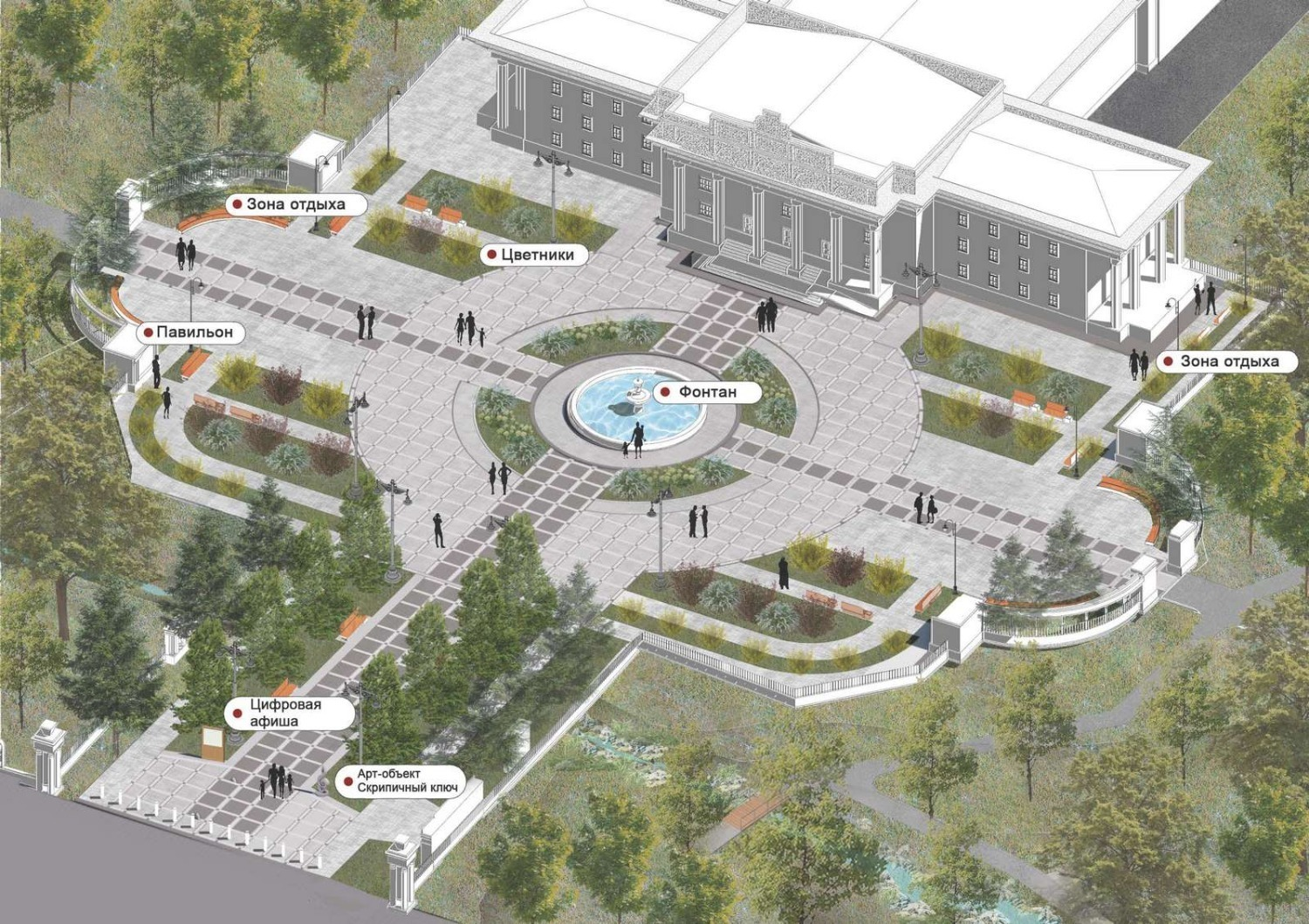 В Октябрьском облагородят площадь возле музколледжа