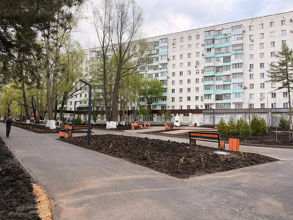  В Уфе продолжается благоустройство общественных пространств