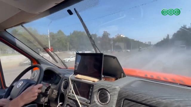 Поливомоечные машины вышли на улицы Уфы из-за сильной жары
