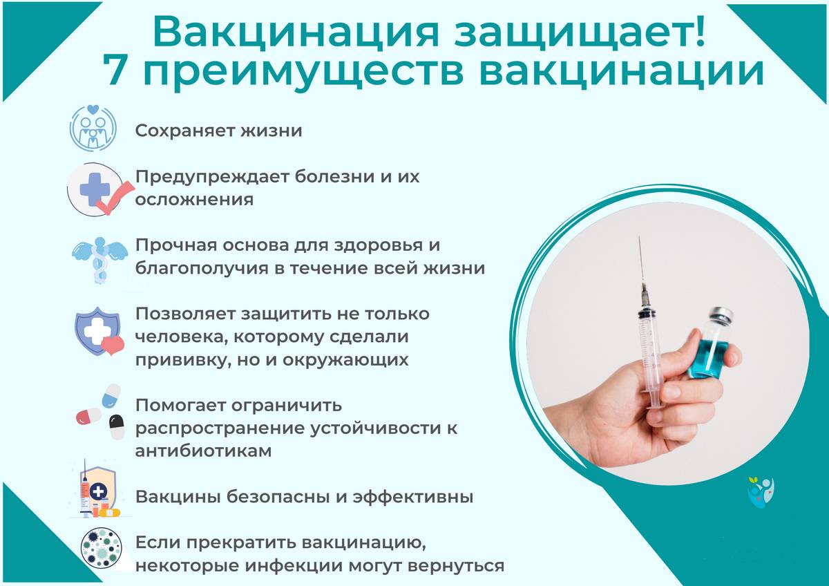 Вакцинация защищает! Рассказываем о семи преимуществах вакцинации