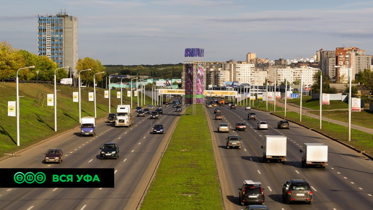 В Уфе продолжается монтаж подсветки путепровода по проспекту Салавата Юлаева