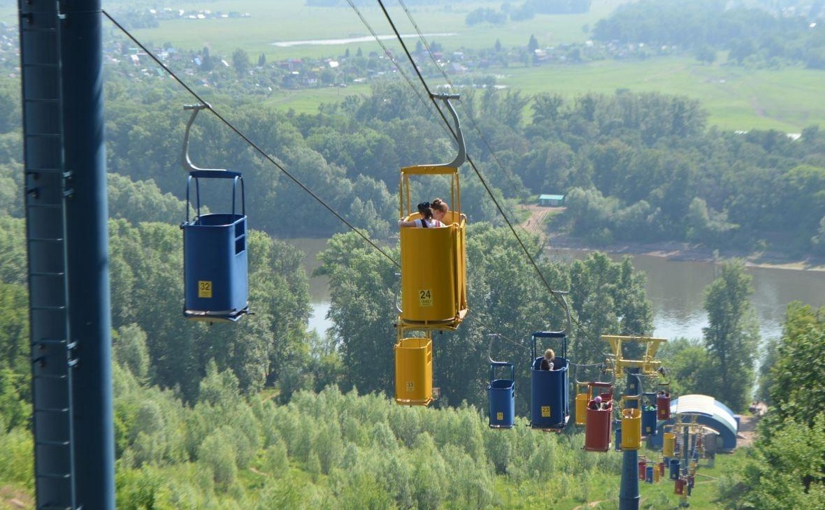 В Уфе заработала пассажирская канатная дорога