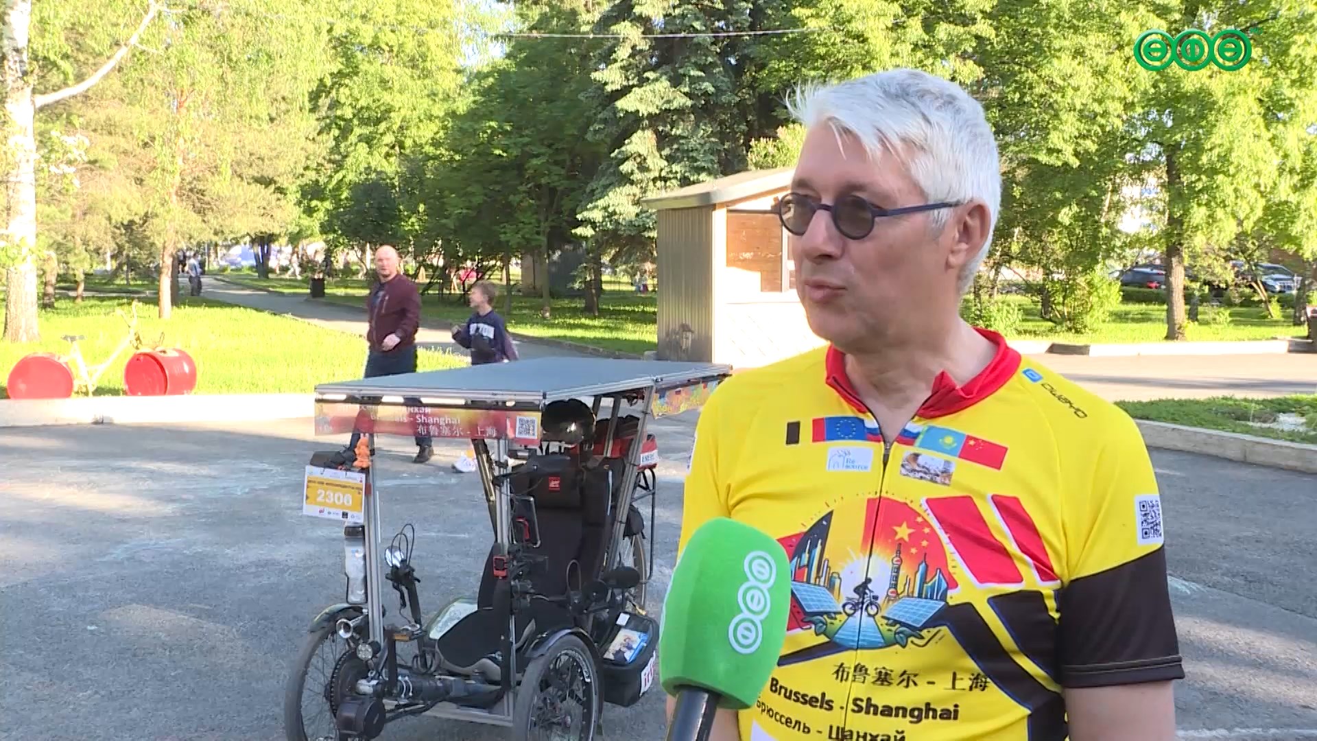 Бельгиец на велорикше заехал в Уфу по дороге из Брюсселя в Шанхай